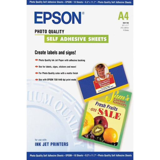 Papel adhesivo Epson C13S041106 A4