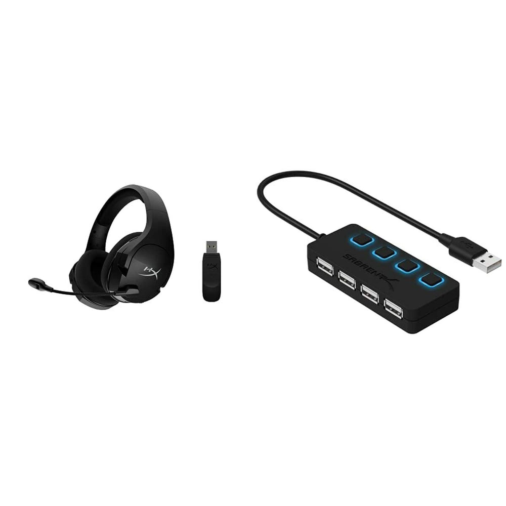 Auriculares con Micrófono Hyperx Auriculares gaming inalámbricos HyperX Cloud Stinger Core + 7.1 (negro) Negro