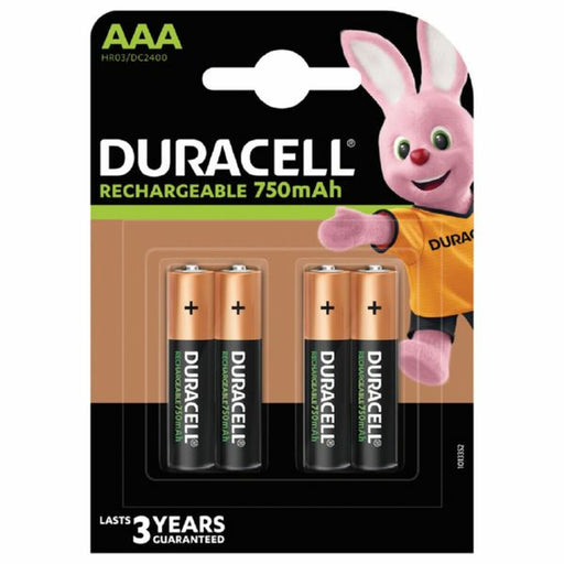 Pilas Recargables DURACELL AAA LR3     4UD (10 Unidades)