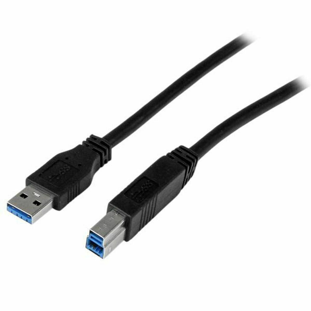Cable USB A a USB B Startech USB3CAB2M            Negro