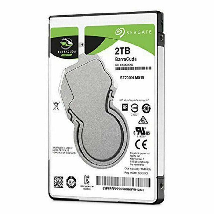 Disco Duro Seagate ST2000LM015 2,5" 2 TB 2 TB HDD