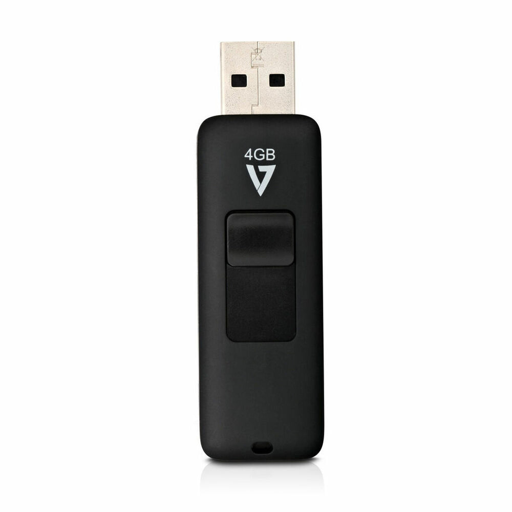 Tarjeta de Memoria Micro SD con Adaptador V7 VF24GAR-3E           Negro 4 GB