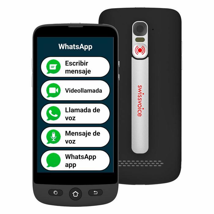 Smartphone Swiss Voice S510-M 5" 2 GB RAM 16 GB Negro