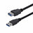 Cable USB Startech USB3SEXT1MBK         USB A Negro
