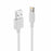 Cable USB LINDY 31326 Blanco 1 m