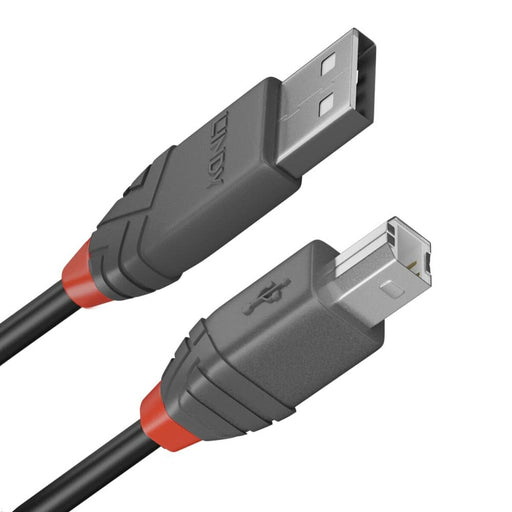 Cable USB A a USB B LINDY 36675 Negro 5 m