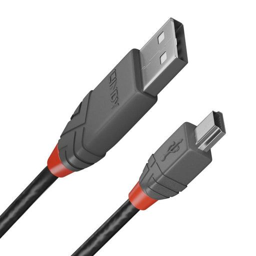 Cable USB 2.0 A a Mini USB B LINDY 36722 Negro 1 m