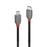 Cable USB LINDY 36892 Negro Negro/Gris 2 m