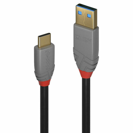 Cable USB A a USB C LINDY 36912 Negro 1,5 m