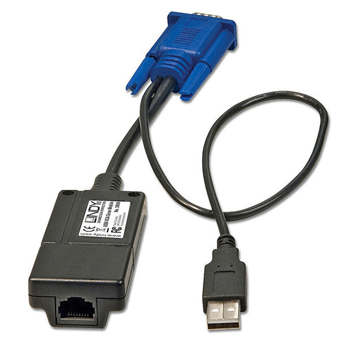 Adaptador USB a VGA LINDY 39634 Negro/Azul