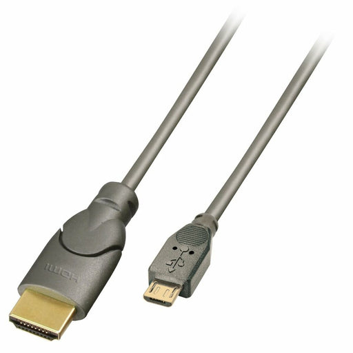 Cable USB a micro USB LINDY 50 cm Negro Antracita (Reacondicionado A)