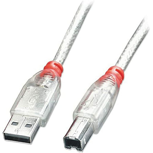 Cable USB A a USB B LINDY 41755 Transparente 5 m