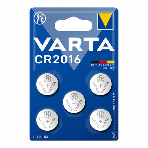 Pilas de Botón de Litio Varta 6016101415 CR2016 3 V (5 Unidades)