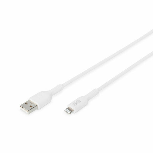 Cable USB a Lightning Digitus DB-600106-010-W Blanco 1 m