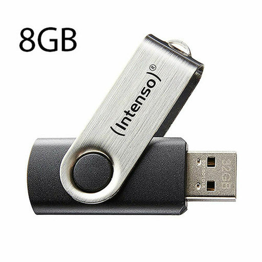 Memoria USB INTENSO 3503460 8 GB Negro Negro/Plateado 8 GB