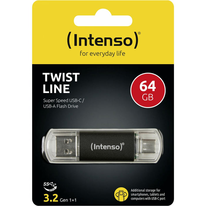 Memoria USB INTENSO Antracita 64 GB