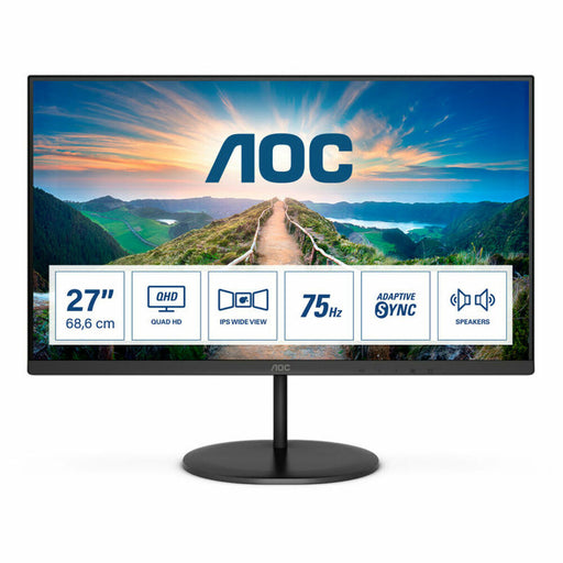 Monitor AOC Q27V4EA 2K LED 27" IPS LED LCD Flicker free