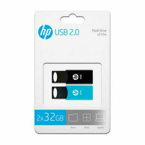 Memoria USB HP HPFD212-32-TWIN USB 2.0 32 GB (2 uds)