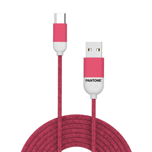Cable USB-C a USB Pantone PT-TC001-5P Rosa 1,5 m