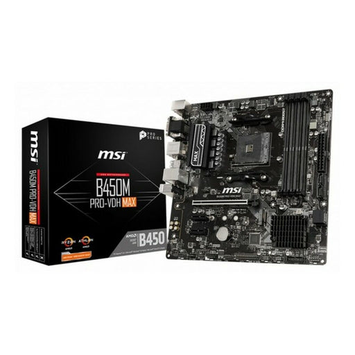 Placa Base MSI B450M Pro-VDH Max mATX DDR4 AM4 AMD B450 AMD AMD AM4