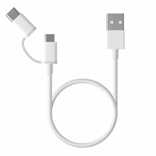 Cable USB a Micro USB y USB C Xiaomi SJX01ZM Blanco