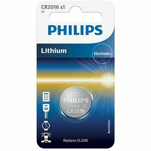 Pila de Botón de Litio Philips CR2016/01B 3 V
