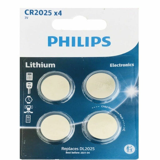 Pilas Philips CR2025P4/01B 3 V 4 Unidades