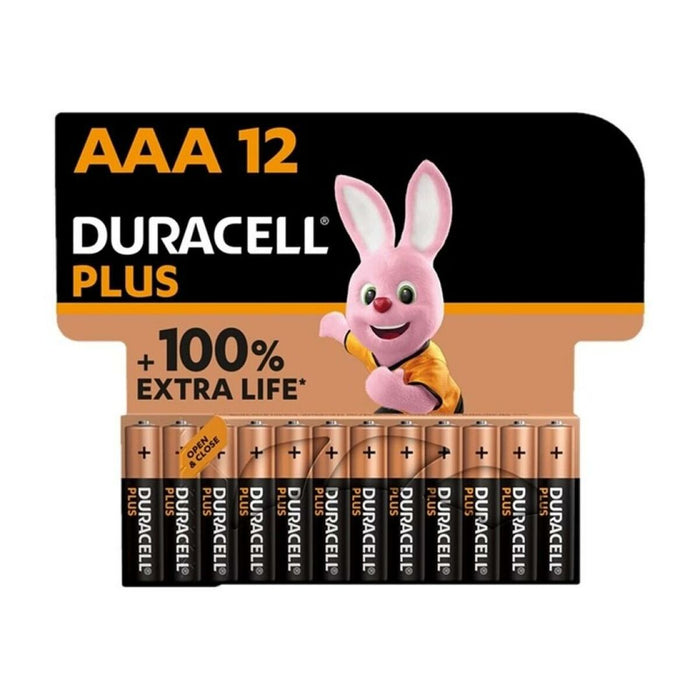 Pilas DURACELL Plus 12 Piezas 1,5 V AAA LR03