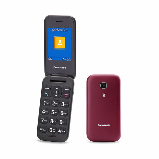 Teléfono Móvil Panasonic KXTU400EXR Rojo Burdeos