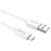 Cable USB DURACELL USB5013W 1 m Blanco (1 unidad)
