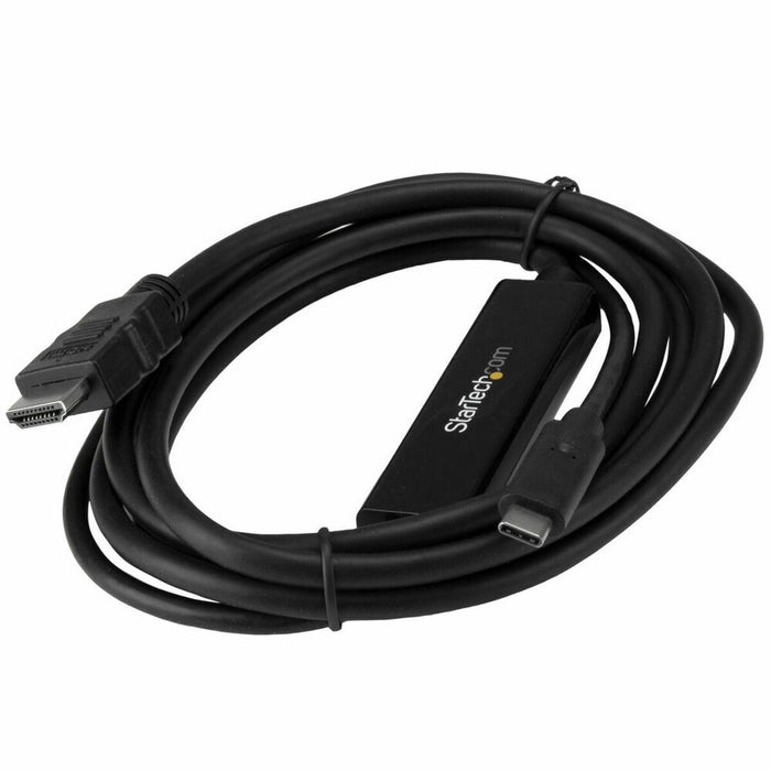 Cable USB C a HDMI Startech CDP2HDMM2MB 4K Ultra HD 2 m Negro