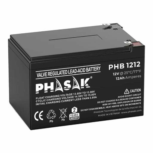 Batería para SAI Phasak PHB 1212 12 Ah 12 V