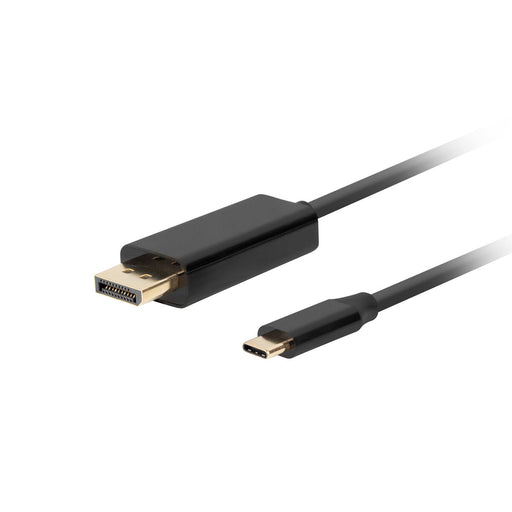Adaptador USB C a DisplayPort Lanberg CA-CMDP-10CU-0005-BK Negro 500 cm