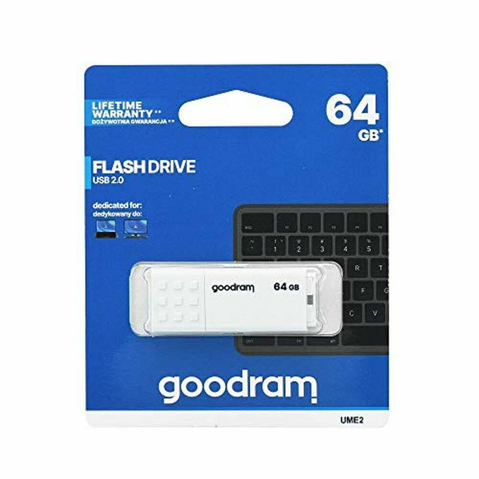 Memoria USB GoodRam UME2-0640W0R11 64 GB Blanco