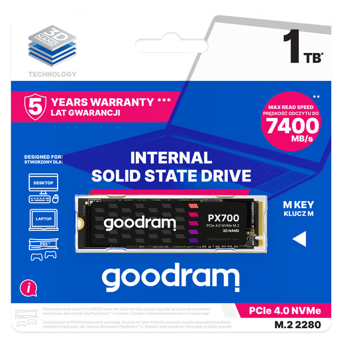 Disco Duro GoodRam PX700  SSD 1 TB SSD