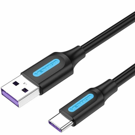 Cable USB A a USB-C Vention CORBH Negro 2 m
