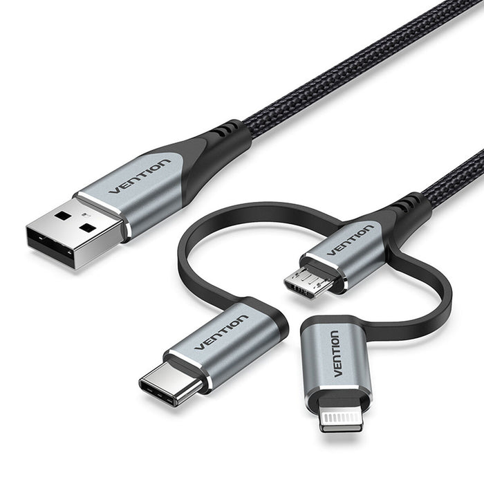Cable USB Vention CQJHF 1 m Gris