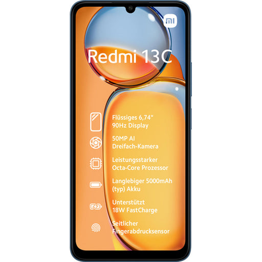 Smartphone Xiaomi Redmi 13C 6,7" ARM Cortex-A55 MediaTek Helio G85 4 GB RAM 128 GB Azul Negro