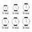 Carcasa Intercambiable Reloj Unisex Watx & Colors COWA1203 Marrón