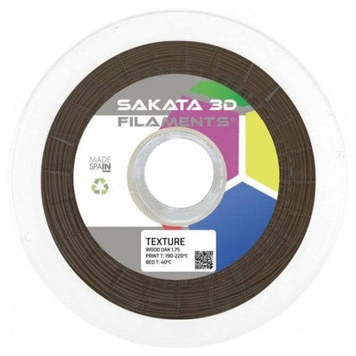 Bobina de Filamento Sakata 3D 10417657 PLA TEXTURE Ø 1,75 mm Marrón