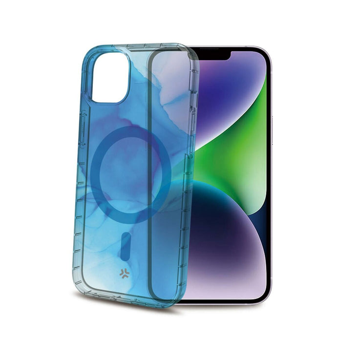 Funda para Móvil Celly iPhone 15 Plus Azul Transparente