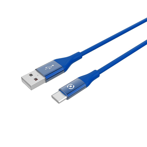 Cable USB-C a USB Celly USBTYPECCOLORBL Azul oscuro 1 m