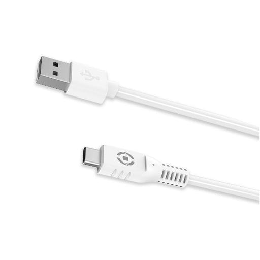 Cable USB A a USB C Celly USB-CWH Blanco 1 m