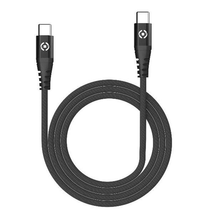 Cable USB Celly USBCUSBCNYLBK Negro 1 m (1 unidad)