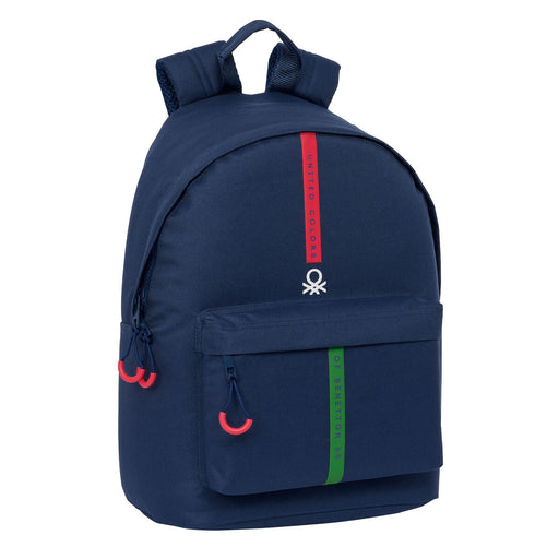 Mochila para Portátil Benetton Italy Azul marino 31 x 41 x 16 cm