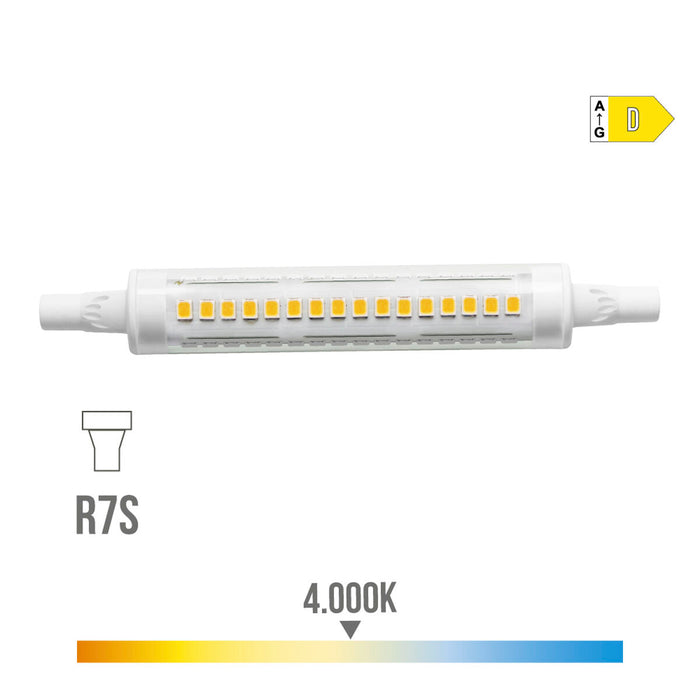 Bombilla LED EDM Lineal R7s 9 W 1100 Lm 4000 K D Ø 1,5 x 11,8 cm