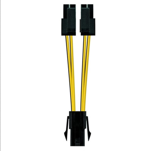 Cable de Alimentación NANOCABLE CABLE ALIM. 4PIN/H-4+4PIN/M 15CM Straight