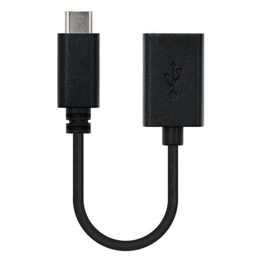 Cable USB 2.0 NANOCABLE USB 2.0, 0.15m Negro (1 unidad)