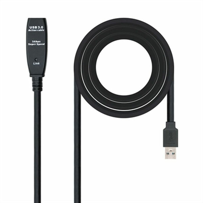 Cable Alargador USB TooQ 10.01.0311 Negro 5 m