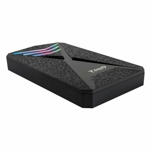 Carcasa para Disco Duro TooQ TQE-2550RGB 2,5" USB 3.0 RGB Negro
